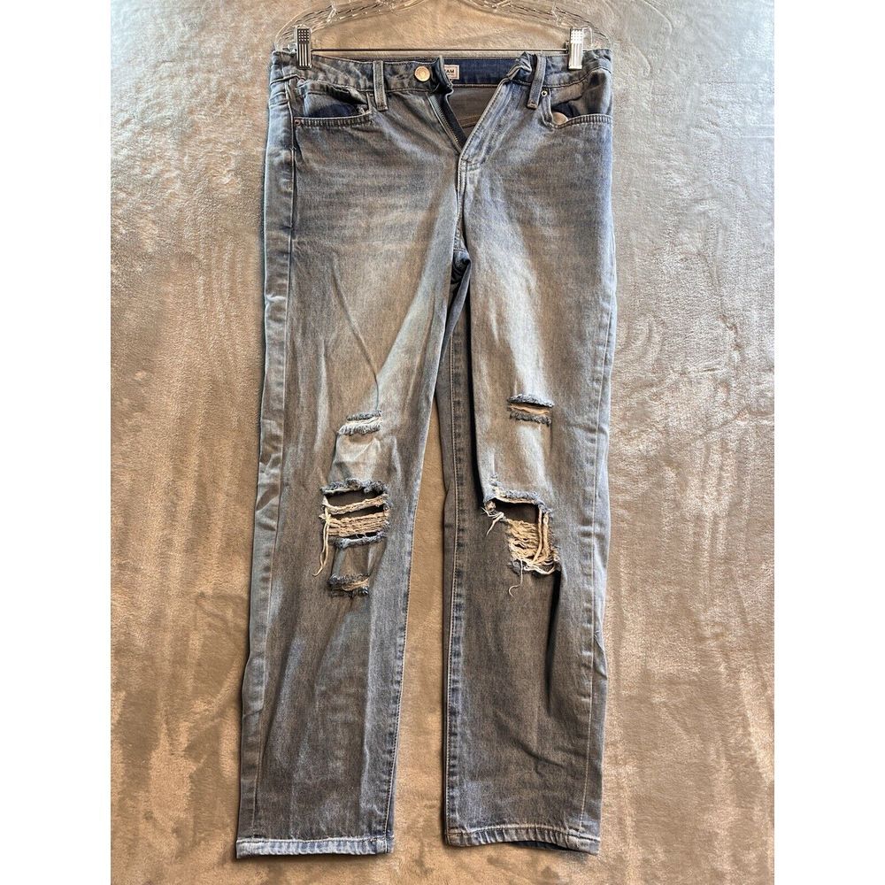 YMI Jeans Womens 7 Blue Premium Denim Medium Wash Stretch Pockets Measured 28x31